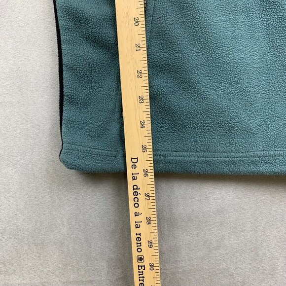 Vintage Wind River Mens Sweater Medium Blue Black 1/4 Zip Fleece Reflective - Picture 8 of 11